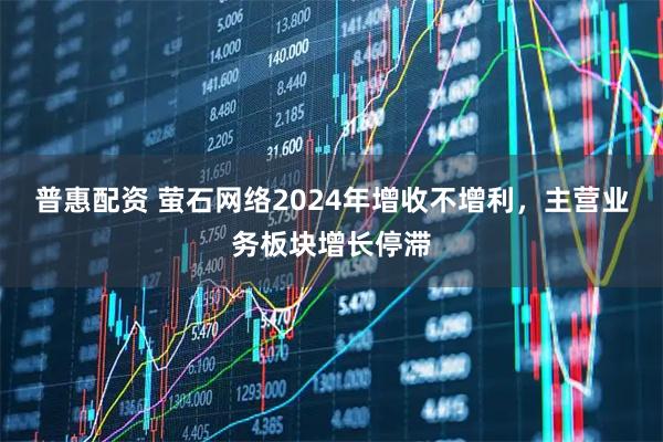 普惠配资 萤石网络2024年增收不增利，主营业务板块增长停滞